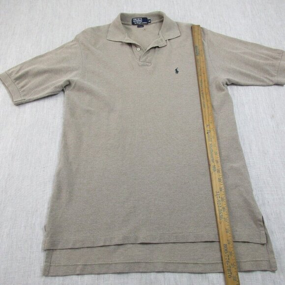 Polo Ralph Lauren Polo Shirt Mens M Olive Green Golf Performance High Low Slit‎ - Picture 9 of 9